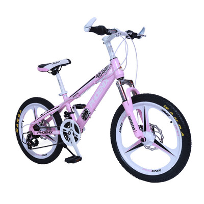 

Phoenix Phoenix bicycle 7-15 three-knife one round youth student mountain bike 20 inch 21 speed cherry powder suitable for height 130160CM
