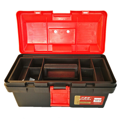 

Endura Super strong double-layer plastic toolbox parts box art storage box 15-inch E8123