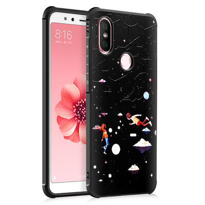 

Goowiiz Fashion Phone Case For Xiaomi Mi 66XA2 Luxury 3D Cute Cartoon Slim Full Soft Silicone Prevent falling