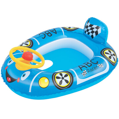 

Bestway baby boat children sitting ring swimming pool water inflatable toys can be pronounced steering wheel design suitable for children 1-2 years old 34045 blue