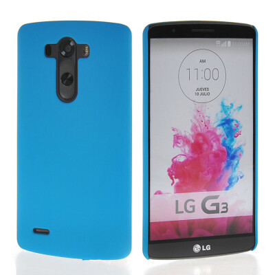 

MOONCASE Hard Rubberized Rubber Coating Devise Back Case Cover for LG G3 Blue