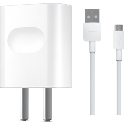 

Huawei (Huawei) power adapter 5V1A mobile phone charger with line charger for non-Type-C interface, Andrews mobile phone flat white