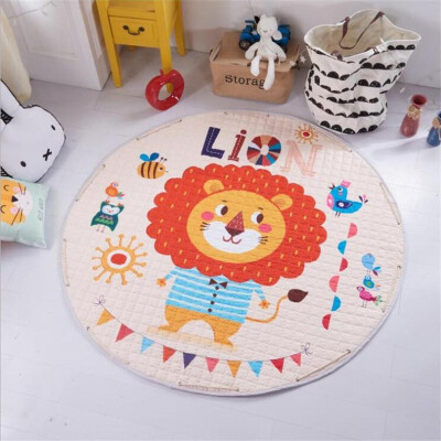 

Cartoon Animals Elephant Lion Bear Rabbit Baby Developing Crawling Play Mats Blanket as Kids Toys Storage Bag Nordic Style Toys