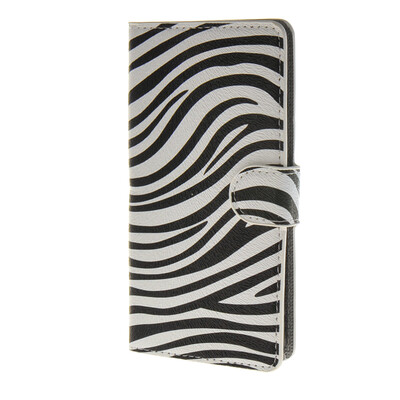 

MOONCASE Zebra style Leather Side Flip Wallet Card Slot Stand Pouch чехол для Wiko Ridge 4G a07