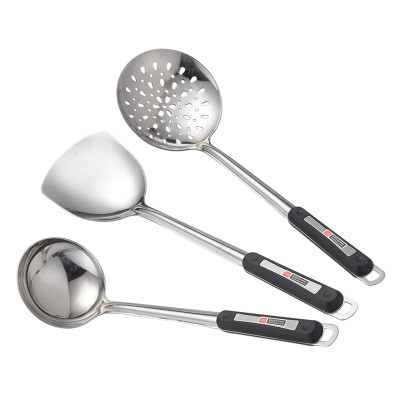 

Jingdong supermarket Baige BAYCO stainless steel kitchen utensils three-piece spoon spoon spoon sets BC3517