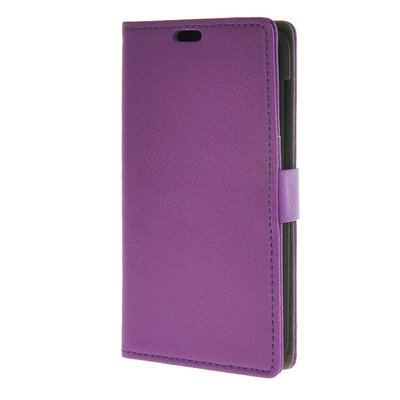 

MOONCASE Litch Skin Leather Card Slot Wallet Bracket Back чехол для Huawei Y625 Purple