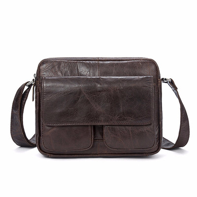 

Messenger bag Mens Shoulder Bag Genuine Leather mens Crossbody Small male man bags for Messenger bags men leather