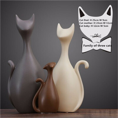 

Nordic deer family cat home ceramic crafts ornaments creative home TV cabinet home accessories decoration