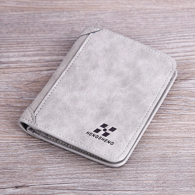 

Mens short frosted purse retro seventy percent off wallet youth multi card Fashion Wallet