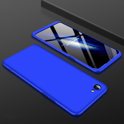

MOONCASE Three-parts structure design Full Protection Hard Plastic Combination Shockproof Case for Oppo A3 Blue