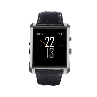 

Sunshar DM08 умный часы Bluetooth кожа Смарт Часы с камерой IPS экран Водонепроницаемый для IOS iPhone Android смартфон (золото)