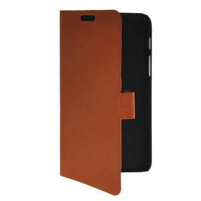 

MOONCASE Slim Leather Flip Wallet Card Pouch with Kickstand Shell Back Case Cover for Samsung Galaxy Tab Q T2558 Brown