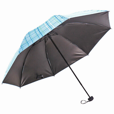 

Paradise umbrella color weave vinyl three fold umbrella umbrella blue 33346E