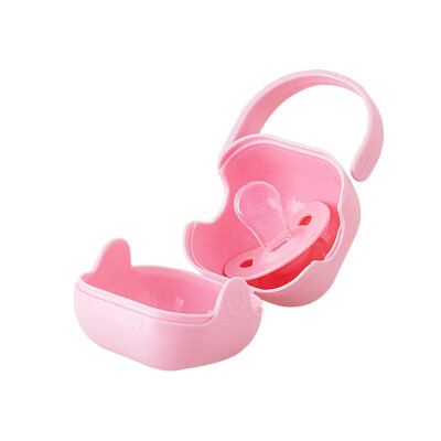 

Newinbe NEWYERBAY baby pacifier thumb pink portable pacifier box pink set