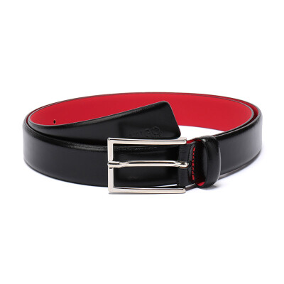 

HUGO BOSS Hugo Boss luxury goods 18 autumn&winter new mens black leather pin buckle belt belt 50311863 001 110cm