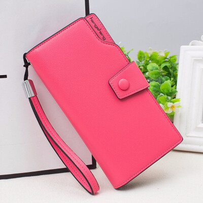 

Ladies multi-function wallet long zipper clasp card bag card wallet tide candy etc