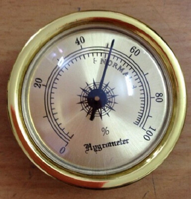 

50PCS Humid Moisturizing Cigar Smoking Humidity Hygrometer Measuring 45mm Box