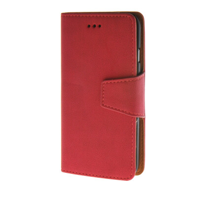 

MOONCASE Flannel Style Leather Card Slot Holster Pouch Stand Shell Case Cover for Apple iPhone 6 Plus ( 5.5 inch ) Red