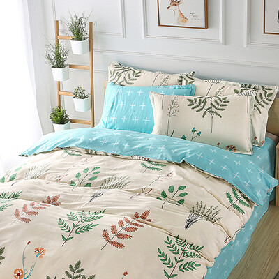 

Yalu free self-made bedding home textile twill print double cotton quilt cover single piece 200230cm rosin