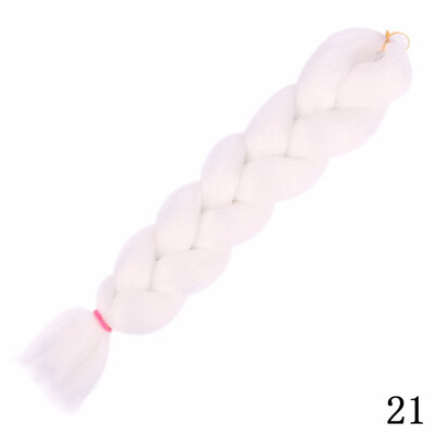 

Synthetic Braiding Hair Extension 24" 100gpack Crotchet Braids 24 Colors Heat Resistant Wigs For Women Pink Blonde Jumbo Braids