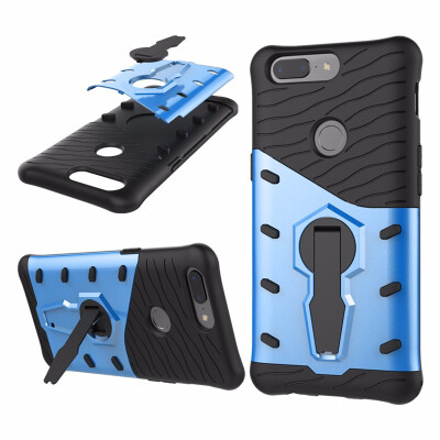 

Goowiiz Phone Case For OnePlus 355T Luxury Armor TPUPC Silicone Hard Bracket Prevent falling