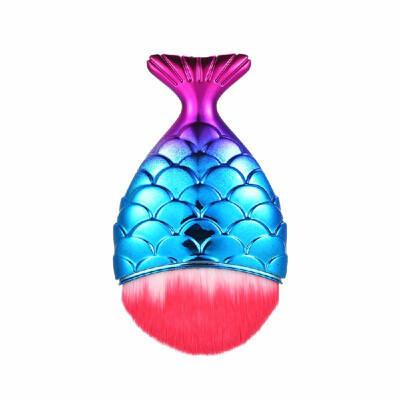 

Contour Fish Cosmetic Professional Powder Mermaid Makeup Brushes Set Maquiagem Foundation Make Up Tool Kits