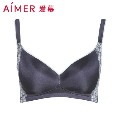 

Amour underwear stunning 34 hole cup without bracket bra smooth no trace V-shaped no steel ring small chest gathered adjustable underwear AM17DL1 champagne C75