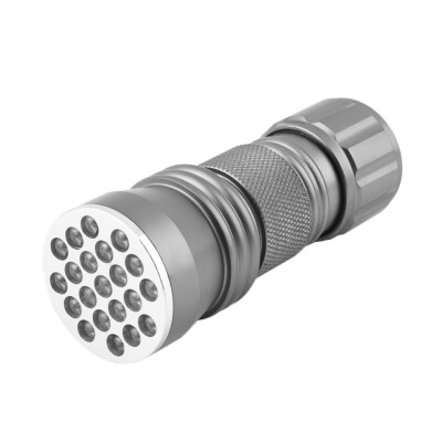 

New Mini 21 LED Blacklight Invisible Marker Flashlight UV Ultra Violet Torch Silver