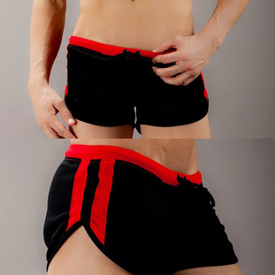 

New Mens Sport Short Boxer Brief Mesh Shorts underwear 5 Colors 3 Sizes