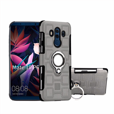 

SHS Phone Case For Huawei Mate 10 ProP9 Lite MiniMate Lite Pro Luxury Armor Ring Bracket Silicon TPU Lattice texture