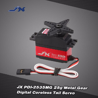 

JX PDI-2535MG 25g Metal Gear Digital Coreless Tail Servo for RC 450 500 Helicopter Fixed-wing Airplane