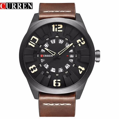 

2017 New CURREN Watches Men Fashion Luxury Man Sport Clock Male Military Wristwatch Leather Quartz Watch Relogio Masculino 8258