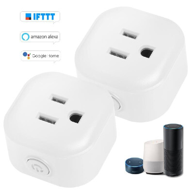 

Mini Wifi Smart Socket with Bulgy OnOff Button Smart alex-a Outlet Support APP Remote Control Timing Function Voice Control for a