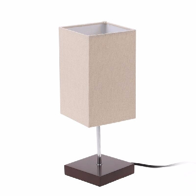 

Romacci Tomshine Tetragonum Square Beside Table Lamp Desk Light UL listed Minimalist Solid Wood for Bedroom Living Room