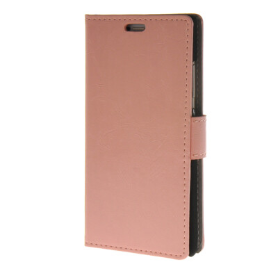 

MOONCASE Smooth PU Leather Flip Wallet Card Slot Bracket Back Case Cover for Huawei Ascend P8 lite Pink