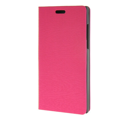 

MOONCASE Leather Wallet Case Classical Flip Book Card Slot Bracket Back Case Cover for BlackBerry Leap Hotpink