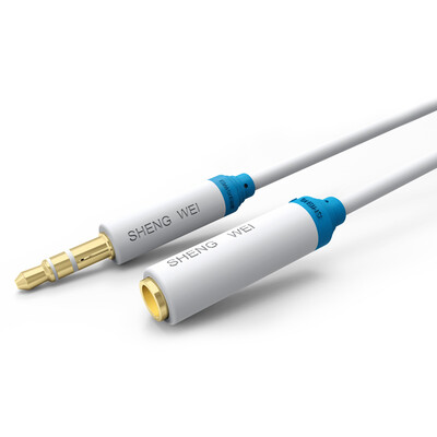 

(Shengwei) AC-2030C 3.5mm stereo audio extension line male to female headphone extension cord 3 m gem red mobile phone car AUX cable