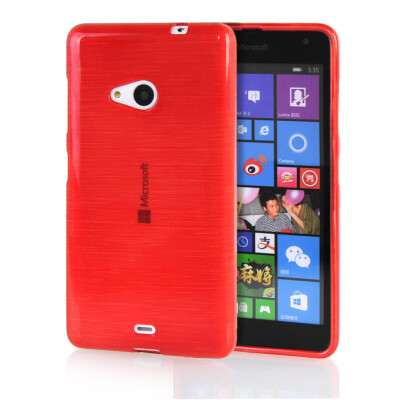 

MOONCASE Candy colors Soft Flexible Silicone Gel TPU Skin Shell Back ЧЕХОЛ ДЛЯ Microsoft Lumia 535 Red