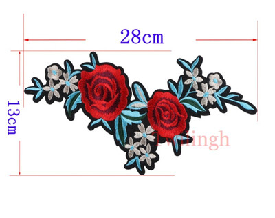 

twilingh Patches Sewing On Iron-On Accessories Flower Embroidered Sequined Patches For Women Dress Clothing