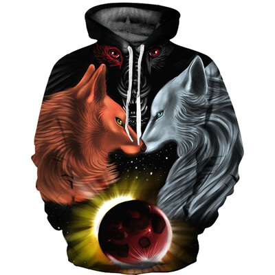 

Mens Hoodie 3D Printed Women Pullover Sweater