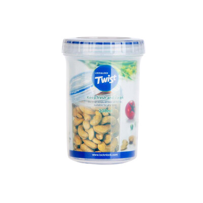 

Locks&buckles plastic sealed crisper milk powder cans tea cans snacks refrigerator storage spiral open cover design LLS113 330ml