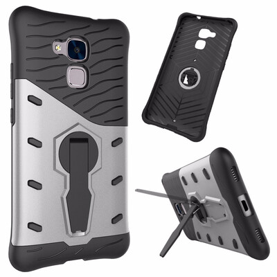 

Goowiiz Phone Case For Huawei Honor 5C7 LiteGT3 Luxury Armor TPUPC Silicone Hard Bracket Prevent falling