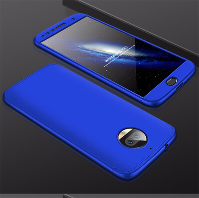 

Goowiiz Phone Case For Motorola Moto G5s PlusG6 Fashion Color collision 360 Degree Coverage PC Full Protection