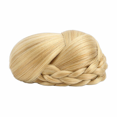 

Synthetic Hair Braided Clip In Hair Bun Daily Wedding Cosplay Chignon For Women
