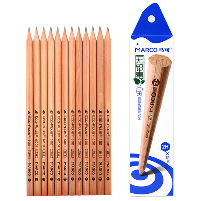 

Marco 6001-2H-12CB Writing pencils Wood color 2H 12 packs