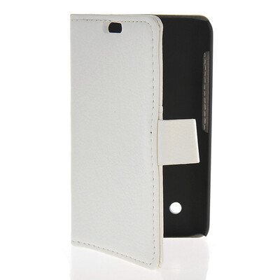

MOONCASE Slim Leather Side Flip Wallet Card Slot Pouch Stand Back Case Cover for Nokia Lumia 530 White