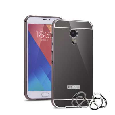 

MOONCASE Plating Metal Frame Edge Mirror Back Protective Shell 2 in 1 Thin Case Cover for Meizu MX5