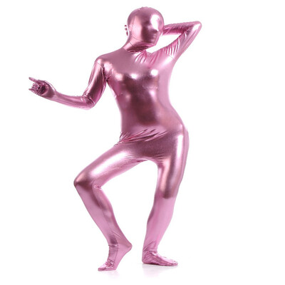 

24 Hrs Shipped Out Womens Metallic Full Bodysuits Womens Shiny Sexy Catsuit Fancy Dress Suitable for Halloween&Stage Performance