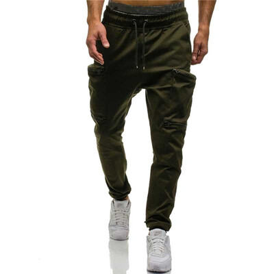 

Mens Fitness Slim Fit Sports Pants Pocket Splicing Casual Pants Mens Jogger Pants