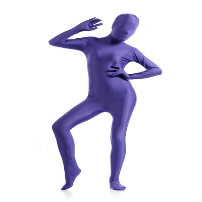 

24 HRS Shipped Out Womens Full Bodysuit Spandex Lycra Zentai Suit Yellow Second Skin Tights Suit Womens Pure Color Dancewear